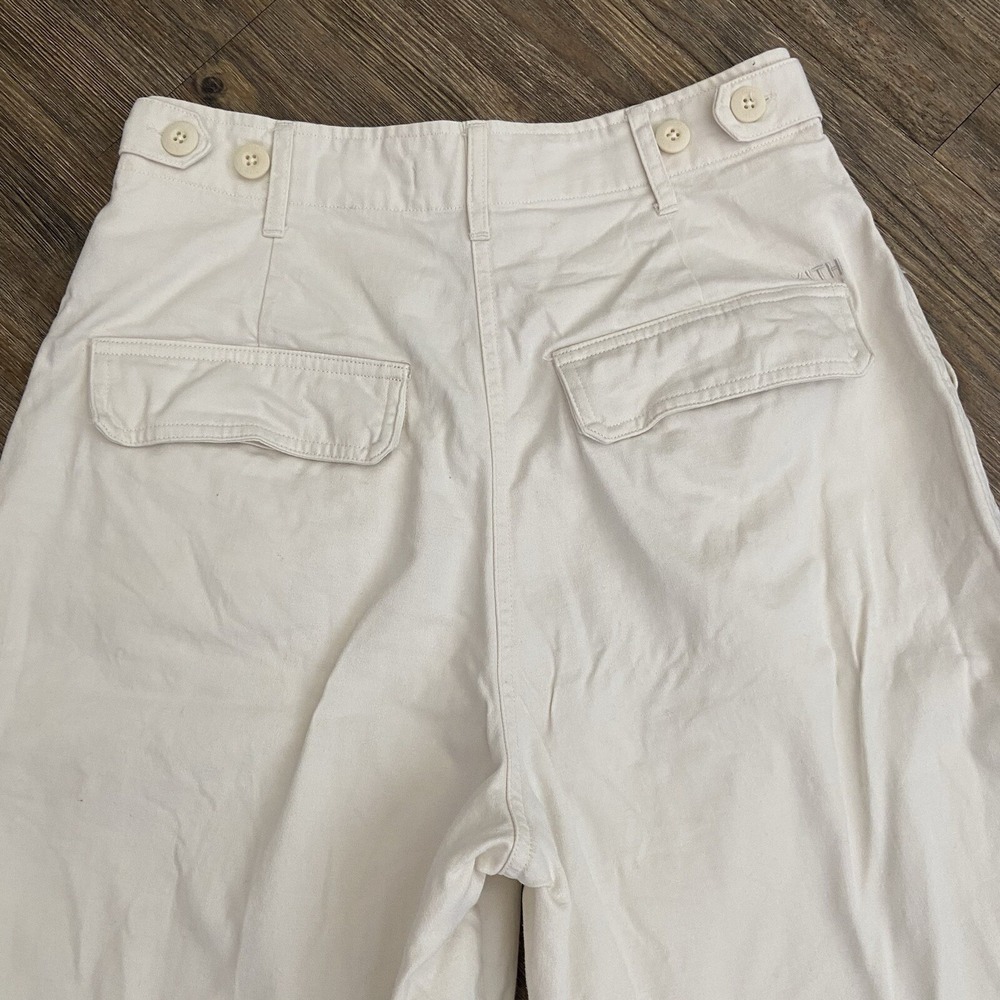 Kith High‎ Rise Utility Chino Straight Leg Cream Pants Size 27 - Picture 9 of 10
